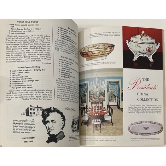The President's Own White House Cookbook SC 1968 American Recipes Illust Vintage - Picture 11 of 13